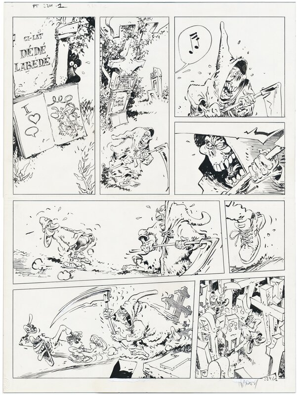 Pierre Tombal 224-1 par Marc Hardy - Planche originale