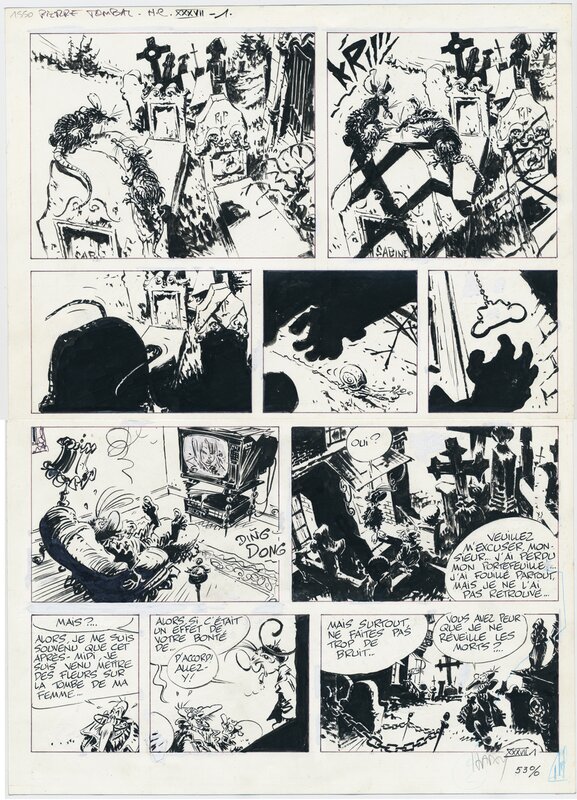 Pierre Tombal 37-1 par Marc Hardy - Planche originale