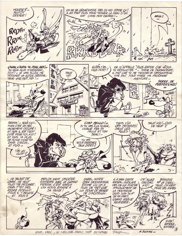 Arthur Qwak, Le Kid vs Lolo & Sucette - Comic Strip