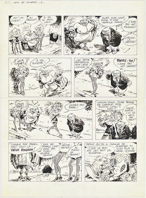 Marc Hardy, Lolo & Sucette, gag 1 - Planche originale