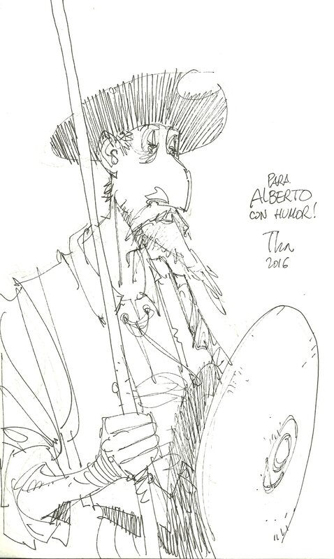 Quijote by August Tharrats - Sketch