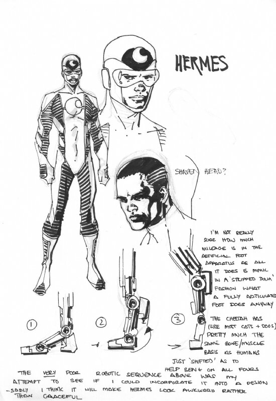 Barry Kitson The Order charactersheet 10 - Œuvre originale
