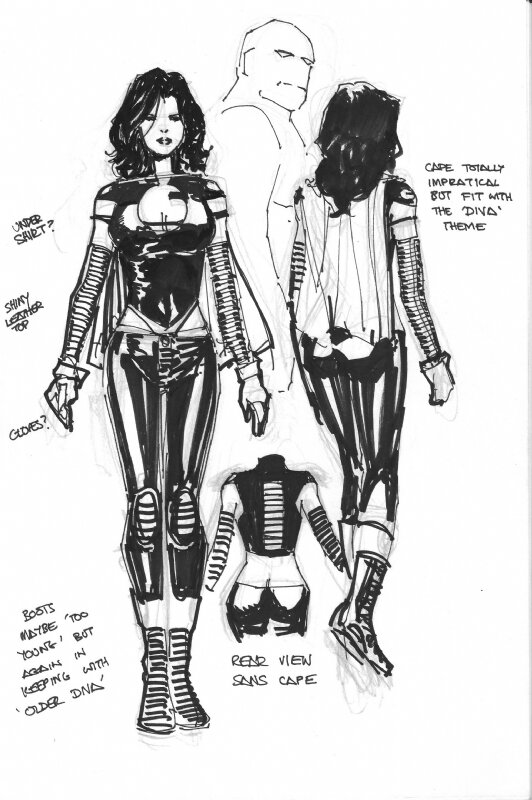 Barry Kitson The Order charactersheet 6 - Sketch