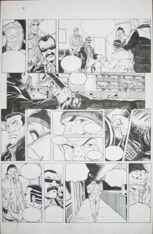 Michel Koeniguer, Brooklyn 62nd Tome 3 p.45 - Planche originale