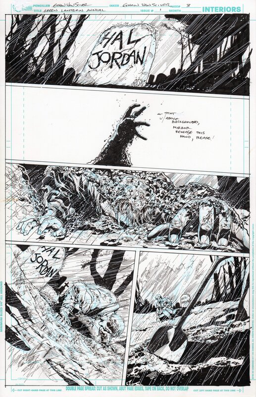 Ethan Van Sciver, Green Lantern Tome 2 La vengeance de Black Hand Page 3 - Comic Strip