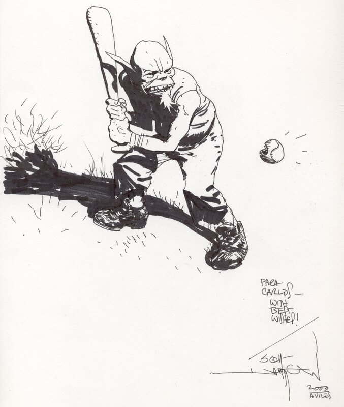 Beisbol. by Scott Hampton - Original art