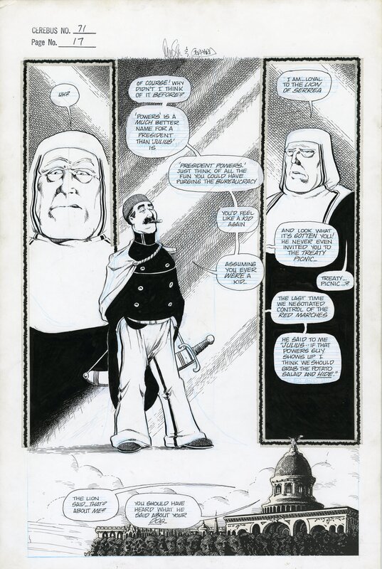 Cerebus 71, p.17 by Dave Sim, Gerhard - Comic Strip