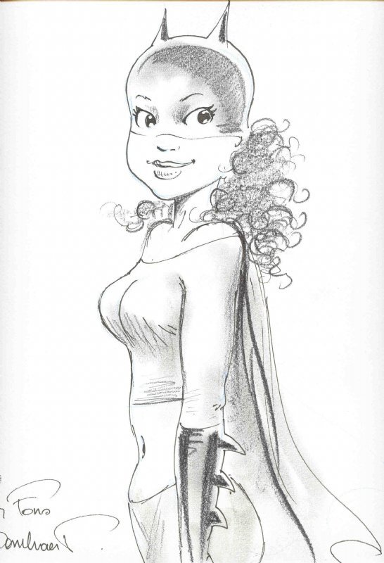 Jan Bosschaert Sam as Batgirl - Sketch