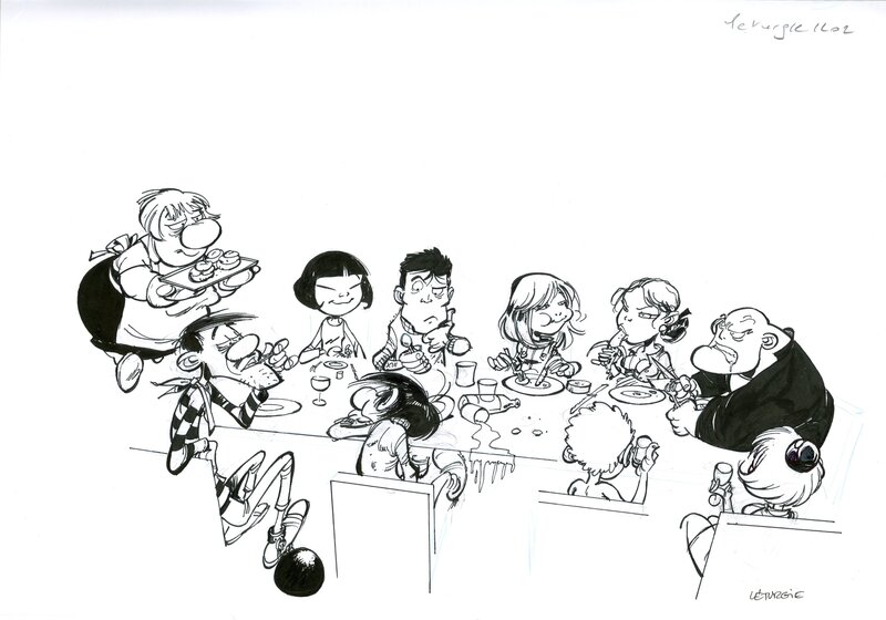 BoDoï HS #2 : Repas by Simon Léturgie - Original Illustration