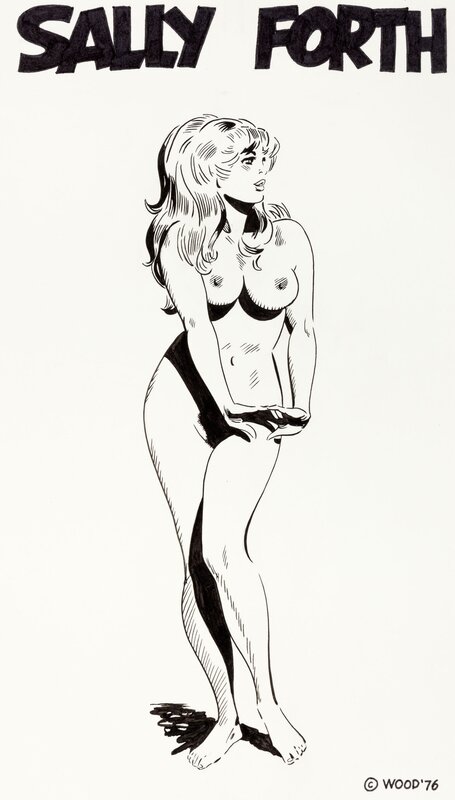 Sally Forth by Wally Wood - Original Illustration