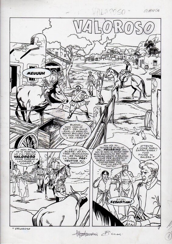 Giuseppe Montanari, Claudio Piccoli, Valoroso - Zorro, Il Giornalino n°31/97 - Comic Strip