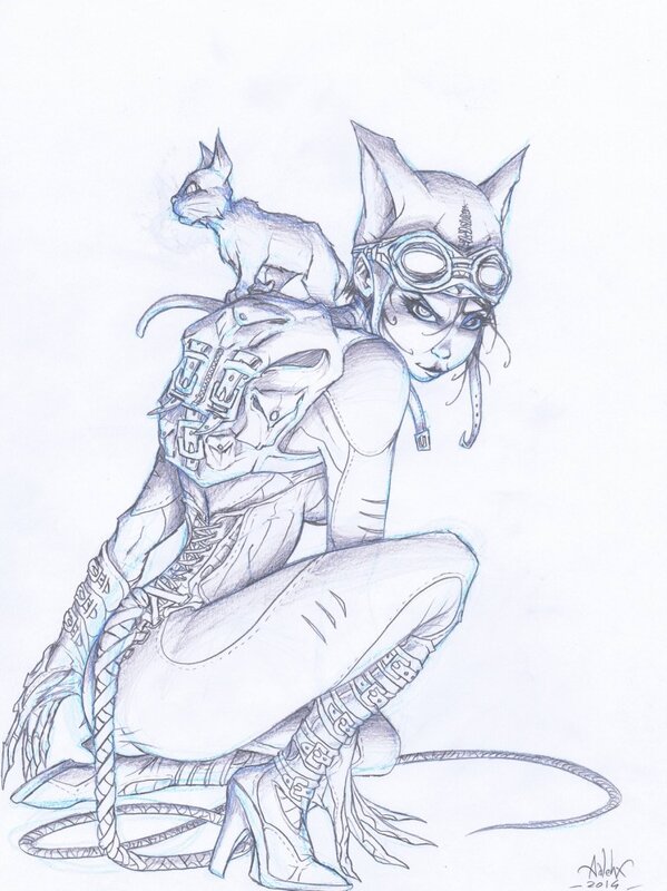 Catwoman par Aalehx - Illustration originale