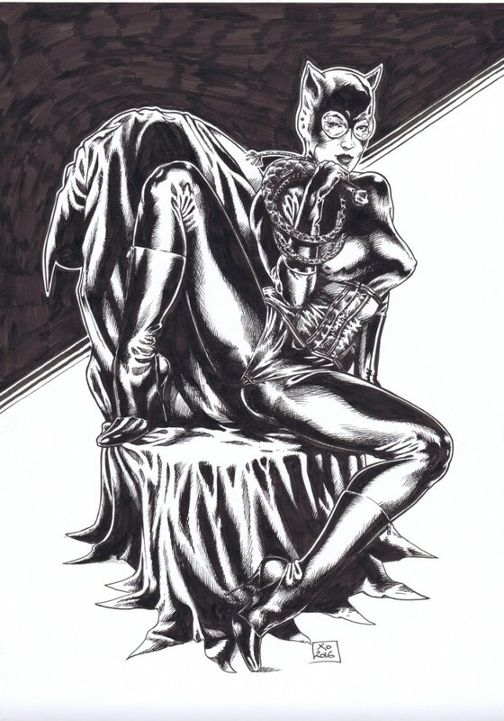 Catwoman par Duvet - Illustration originale