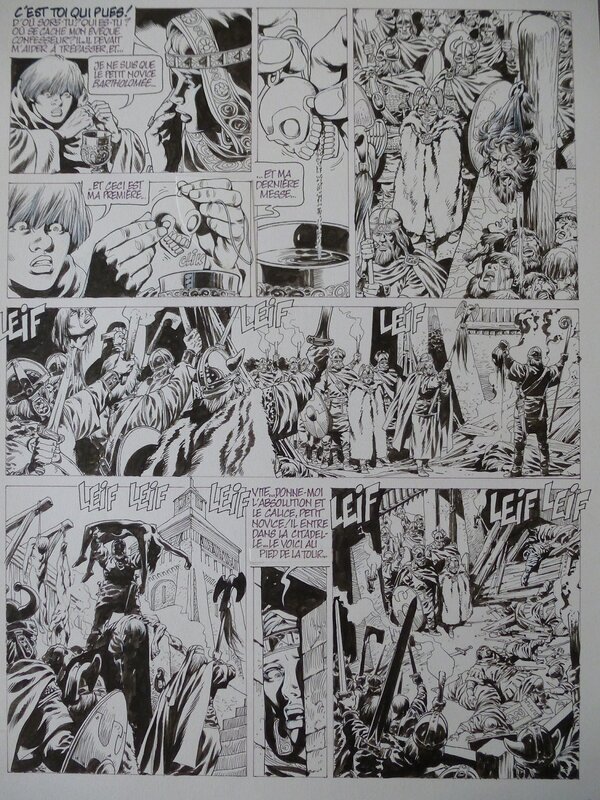 Jean-Yves Mitton, Chroniques Barbares tome 1 planche 37 - Comic Strip
