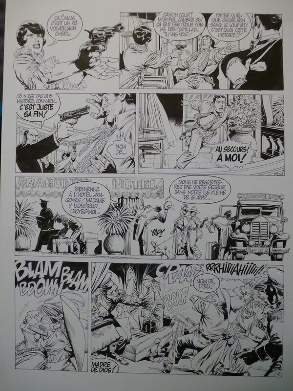 Jean-Yves Mitton, De silence et de sang tome 7 planche 4 - Planche originale