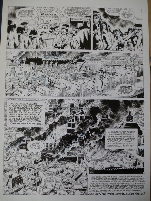 Jean-Yves Mitton, Quetzalcoatl tome 3 planche 5 - Comic Strip