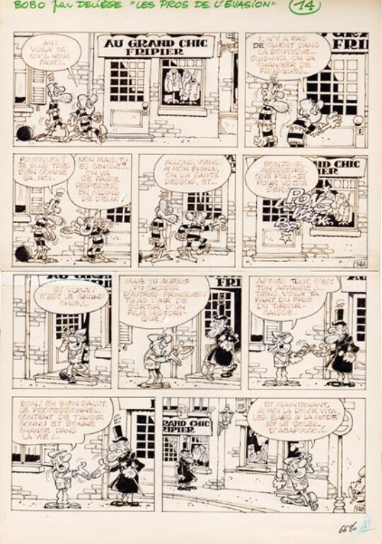 Bobo par Paul Deliège - Planche originale