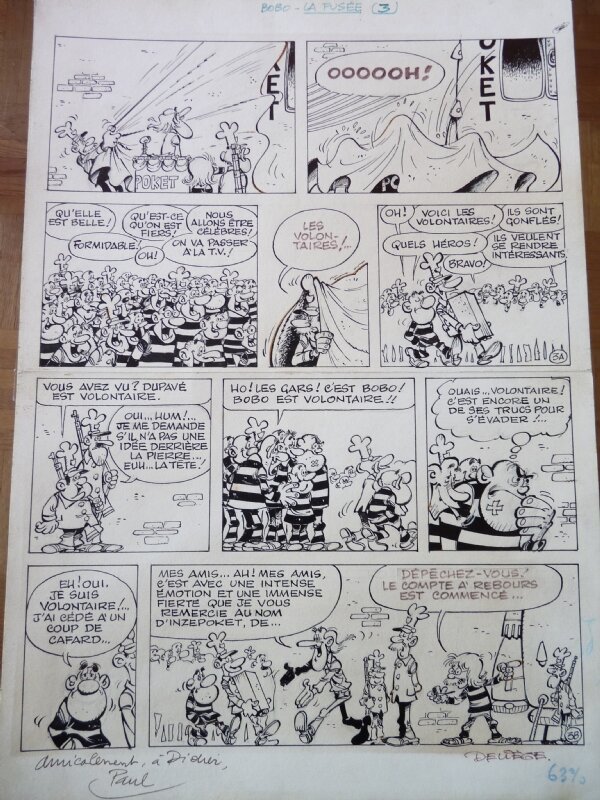 Bobo par Paul Deliège - Planche originale