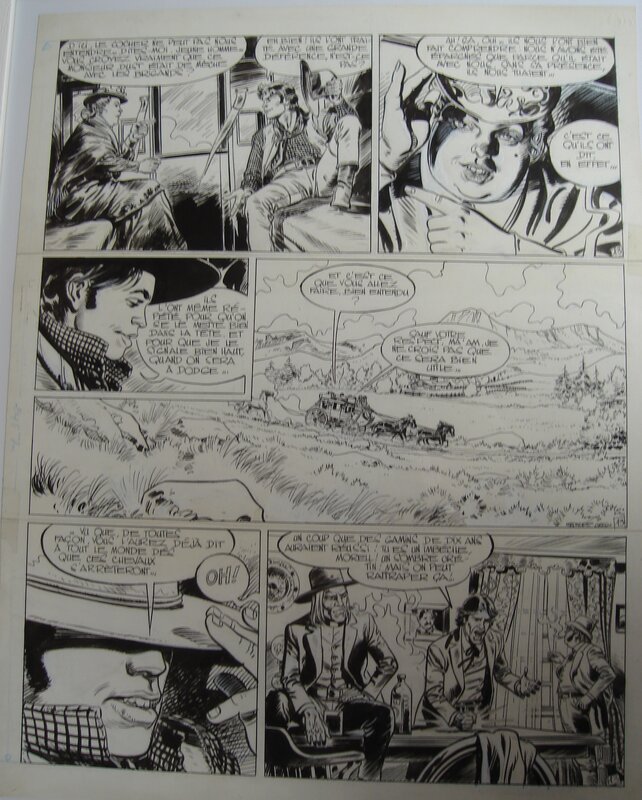 Michel Rouge, Greg, Comanche -Le dollar a trois faces   p13 - Planche originale