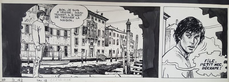 Giuseppe Bergman par Milo Manara - Planche originale