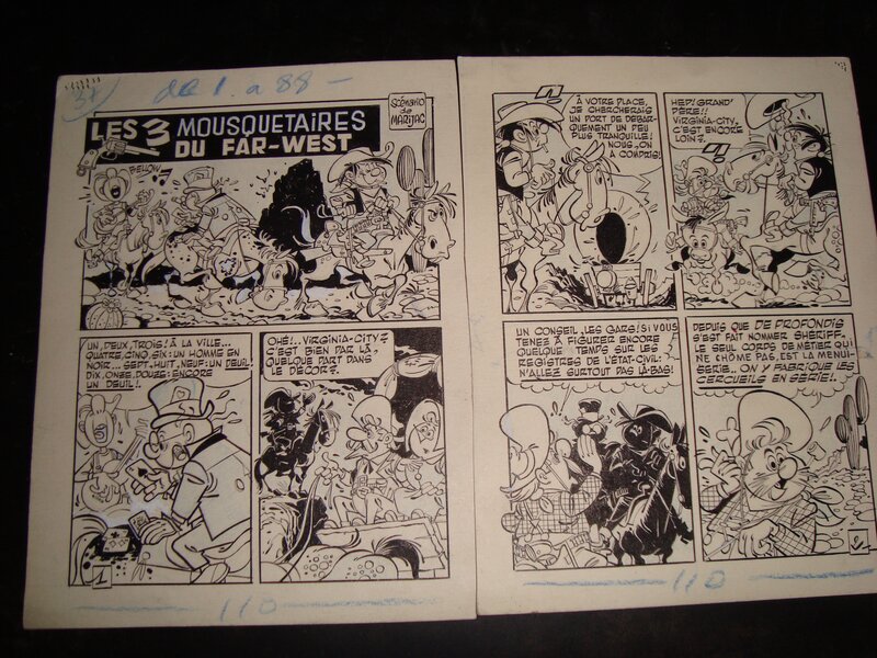 Claude Marin, Marijac, Les MOUSQUETAIRES DU FARWEST - Comic Strip