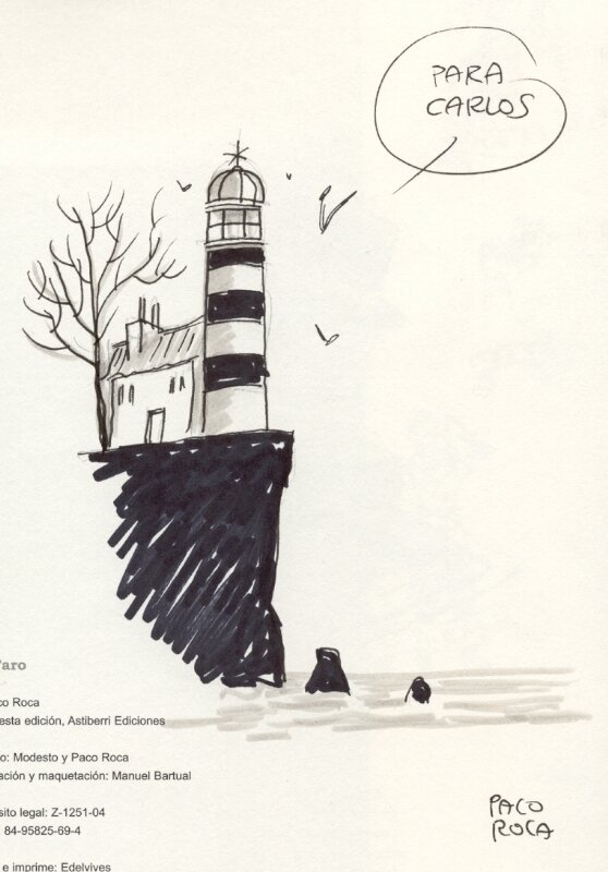 The lighthouse par Paco Roca - Dédicace