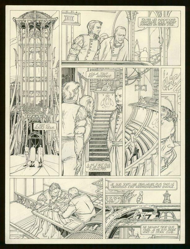 François Schuiten, Benoît Peeters, Les Murailles de Samaris - PL 5 - Comic Strip