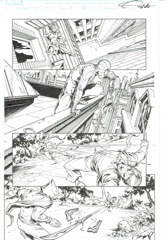 Gianlucca Gugliotta, Spiderman - Dark reign : Mister negative 1#3 - Planche originale