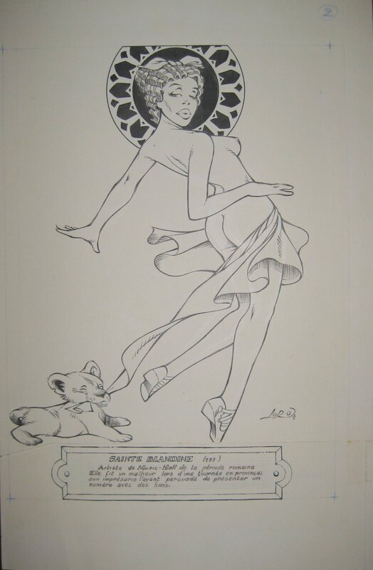 Sainte Blandine by Loro - Original Illustration