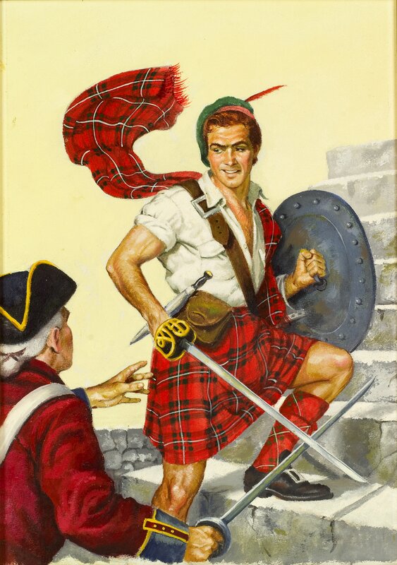 unknown, Classics Illustrated cover: Rob Roy - Original Cover