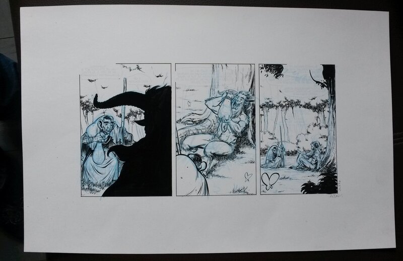 Nicolas Demare, Planche originale 27A de Oracle tome 4 - Comic Strip