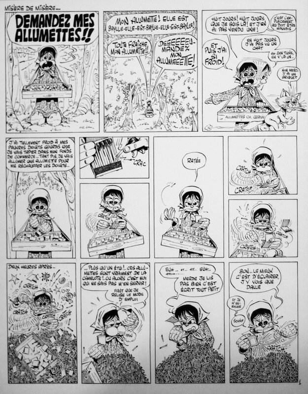 Gotlib - Misère de misère... - Planche originale