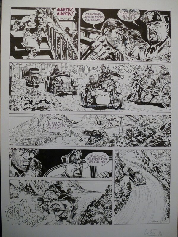 Jean-Yves Mitton, De silence et de sang tome 8 planche 40 - Planche originale