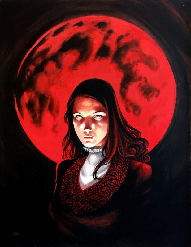 Olivier Boiscommun, Meutes - Lune Rouge (Tome 2) - Couverture - Couverture originale