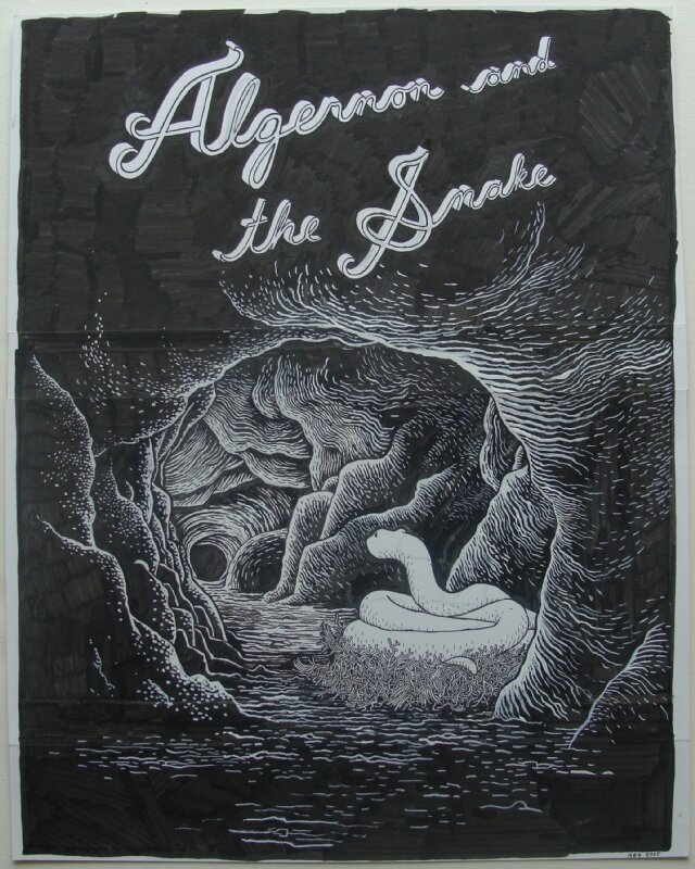 Anders Nilsen, Algernon and the snake - Planche originale