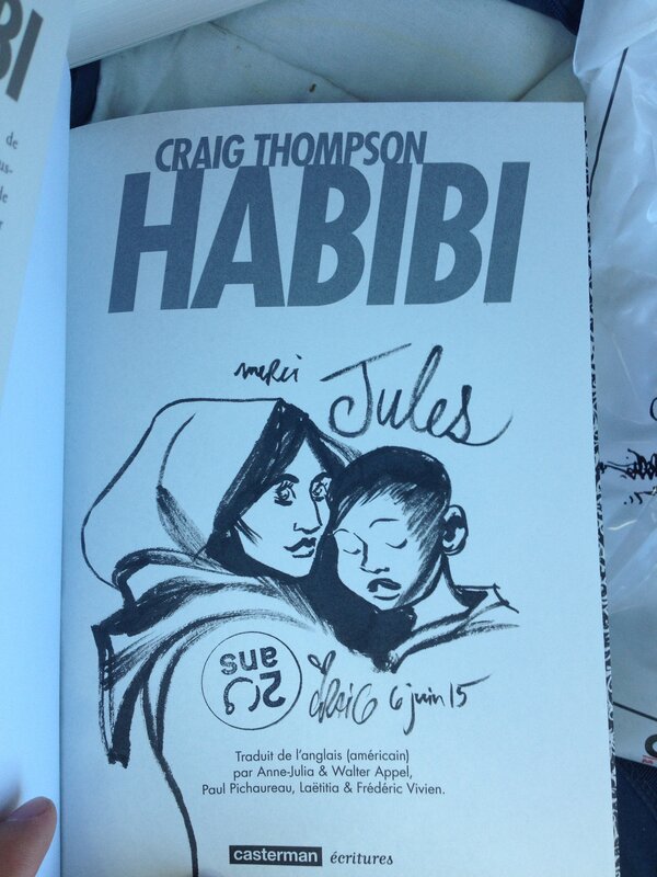 Habibi by Craig Thompson - Sketch