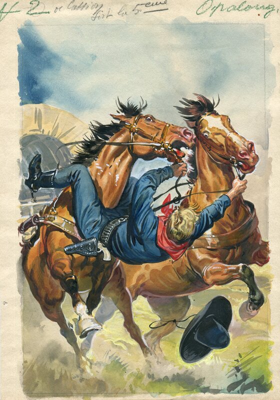 Couverture DE HOPALONG CASSIDY N°16 PAR RINO FERRARI - Original Cover