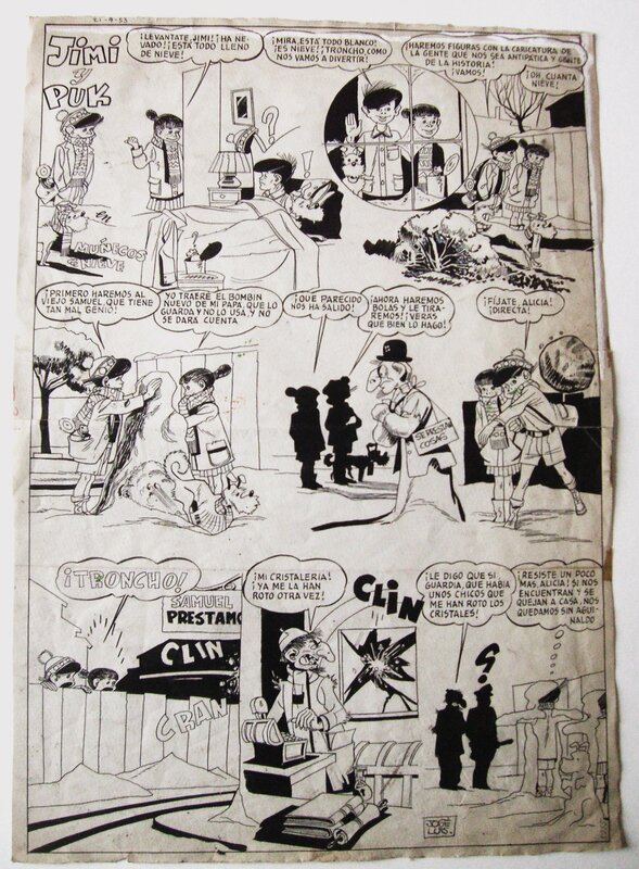 José Luis Macias, Jimi y Puk - 1953 - revisiter le portrait de l'usurier en bande dessinée ?! - Comic Strip