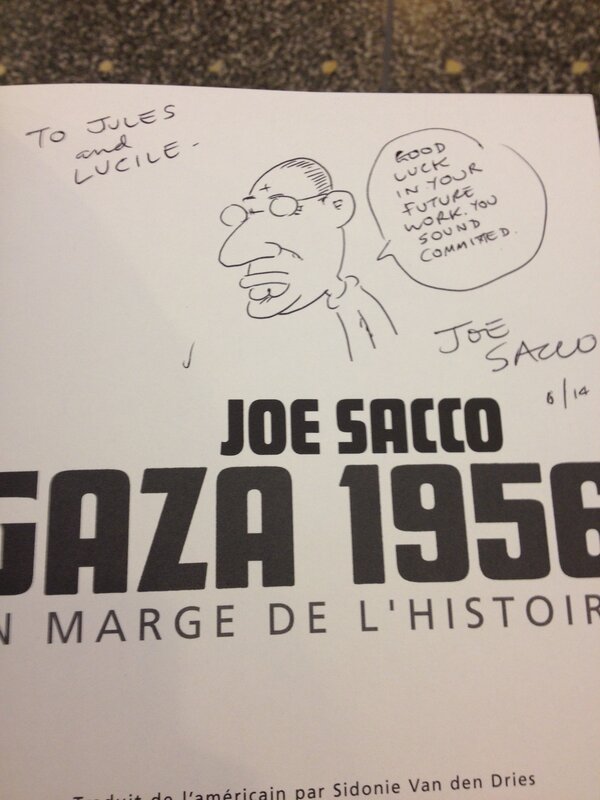Gaza par Joe Sacco - Dédicace