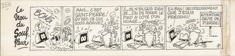 Paul Deliège, Le TROU DU SOUFFLEUR - Planche originale