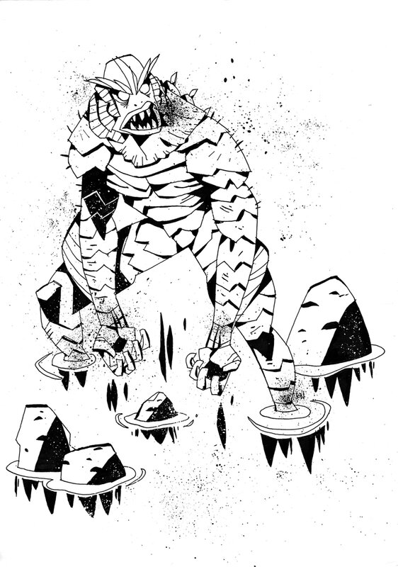 Jon Lankry, Monsters - Creature of the Black Lagoon - Original Illustration