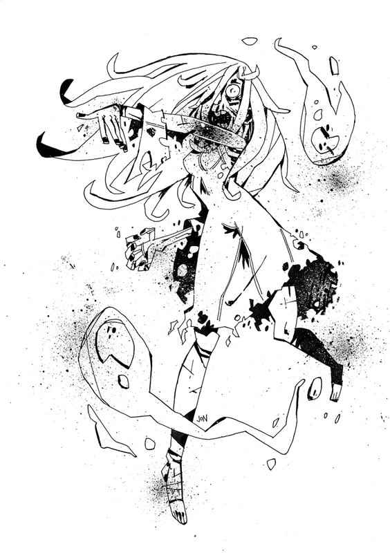 Monsters - Ghost by Jon Lankry - Original Illustration