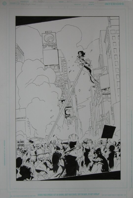 Superman #02 p.01 par Kev Walker - Planche originale