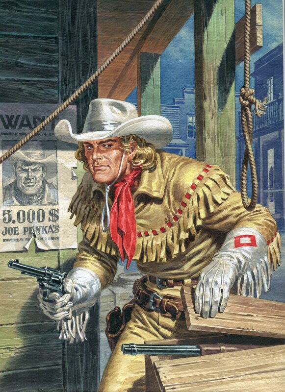 Couverture DE KIT CARSON RELIURE N°82 PAR JUAN VILAJOANA - Original Cover