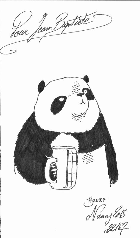 Panda Beer by Boulet - Sketch