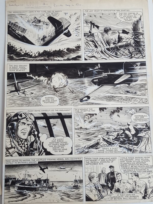 Paddy payne par Joe Colquhoun - Planche originale