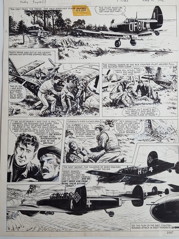 Paddy payne par Joe Colquhoun - Planche originale