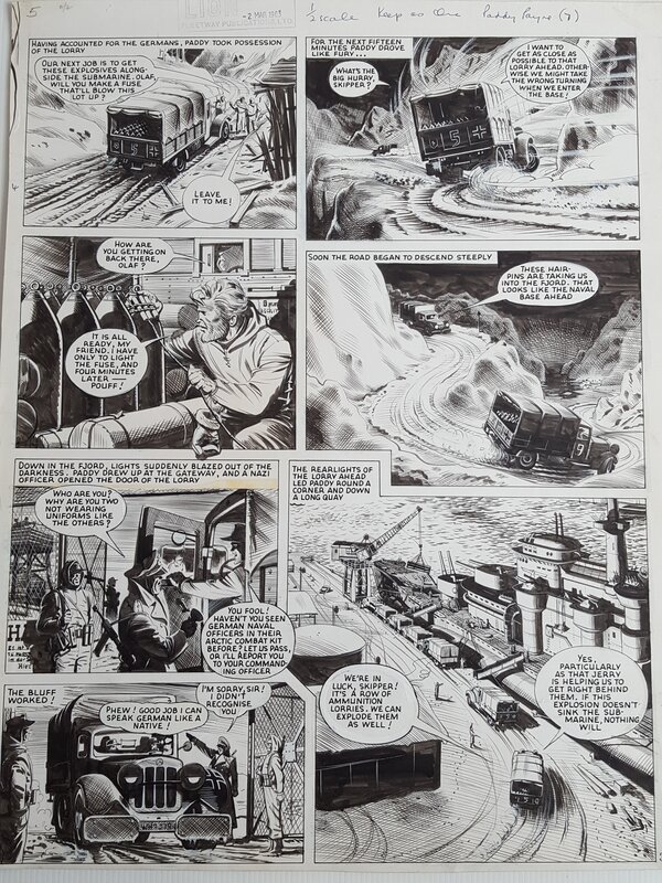 Paddy payne par Joe Colquhoun - Planche originale