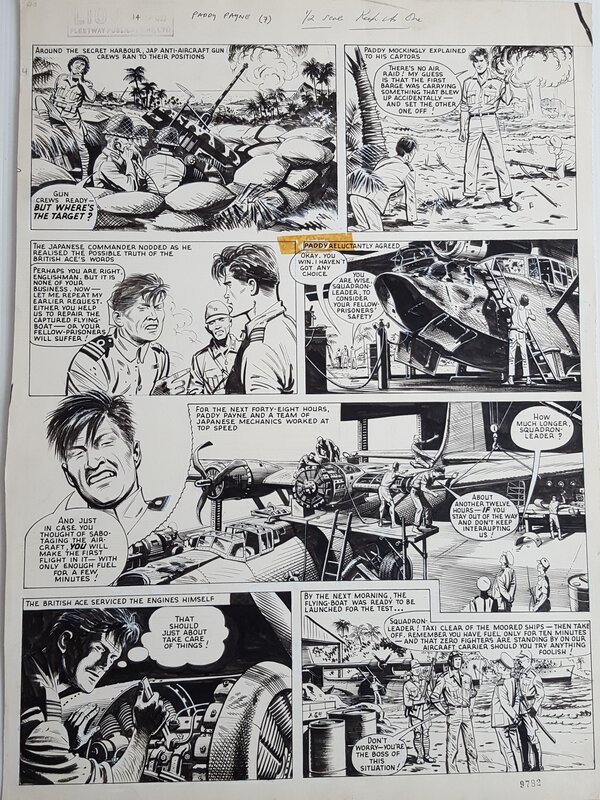 Paddy Payne par Joe Colquhoun - Planche originale