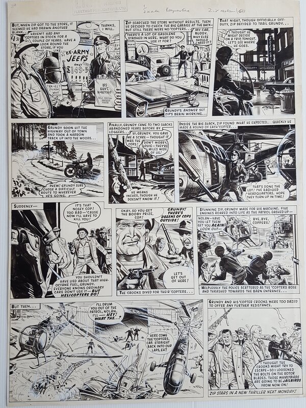 Zip Nolan par Joe Colquhoun - Planche originale